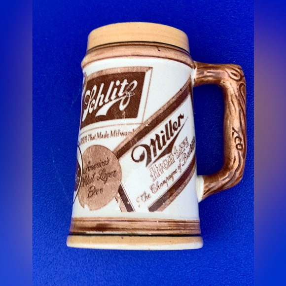1950s Ceramic Schlitz Gunther Miller Logo Beer Mug Made in Japan - Picture 16 of 16